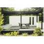 IMPERADOR PERGOLA 3,0 x 6,0 (bez boków) / ANTRACYT / CIEMNE DREWNO