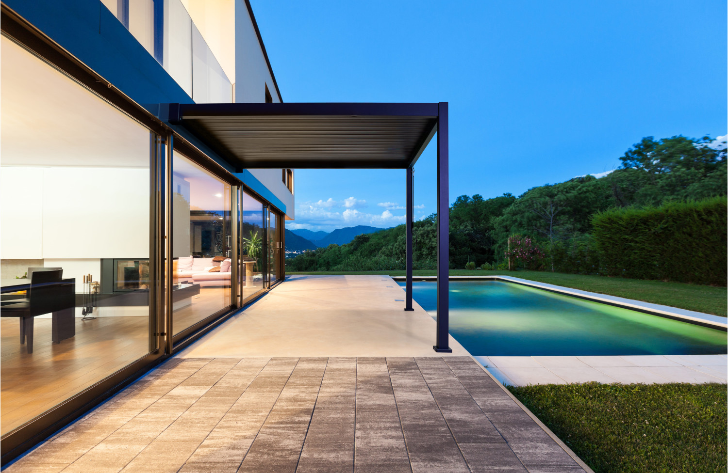 IMPERADOR PERGOLA 3,0 x 4,0 (bez boków) / ANTRACYT / ANTRACYT