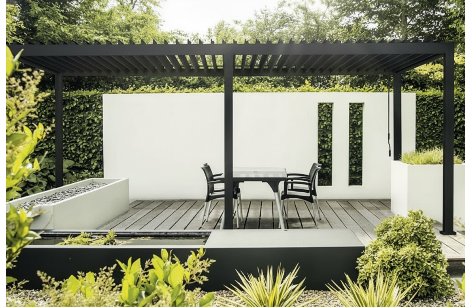 IMPERADOR PERGOLA 3,0 x 6,0 (bez boków) / ANTRACYT / ANTRACYT