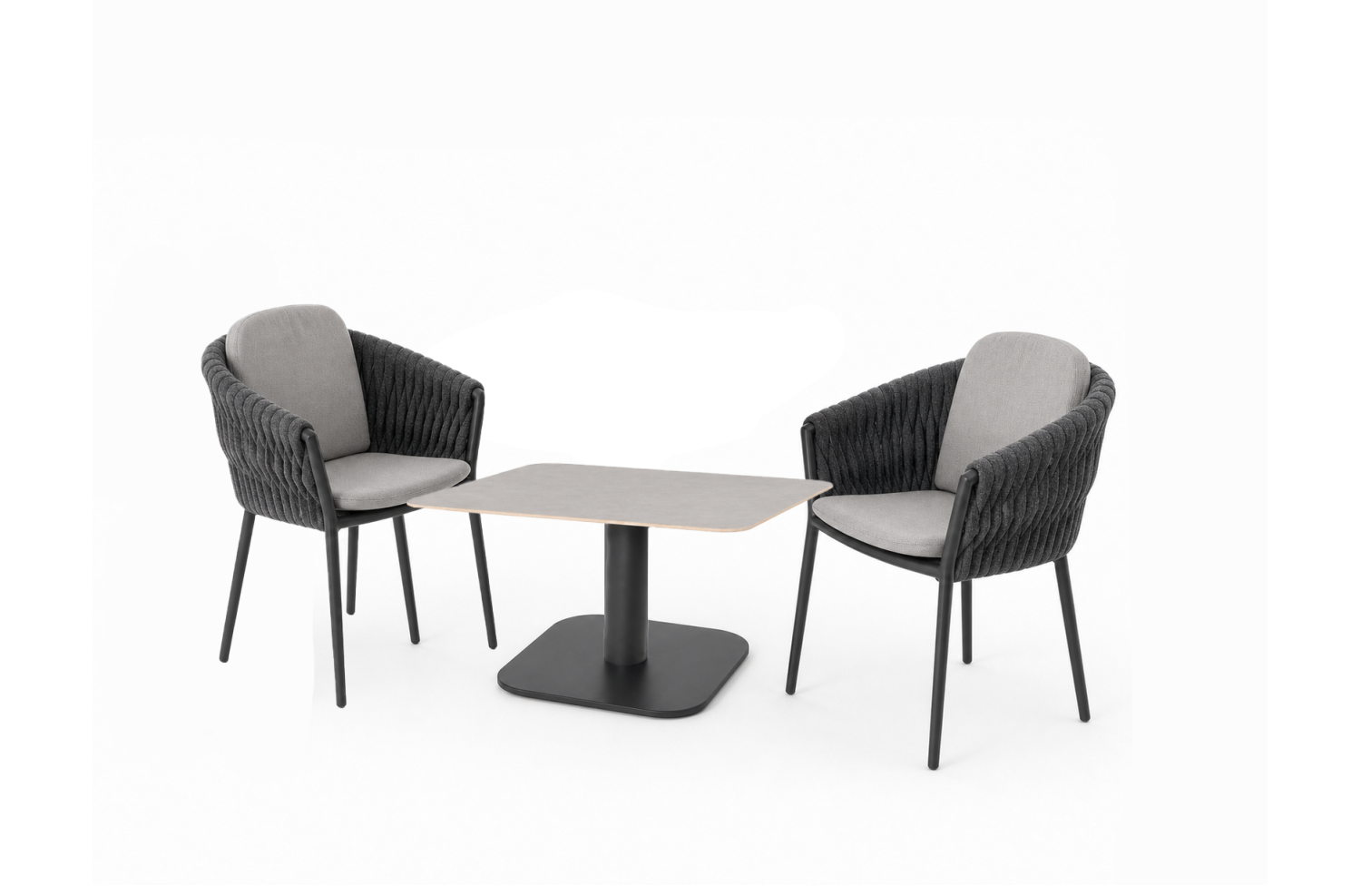 Кавовий столик 59*59 SUNART SUN 59G / ANTHRACITE
