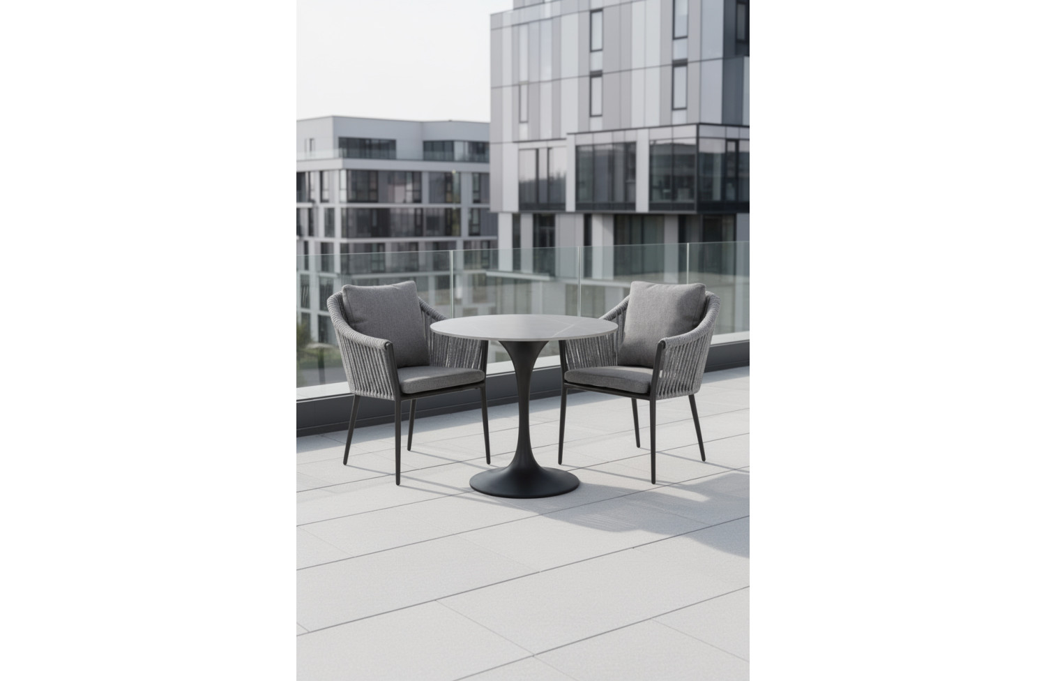 Обідній Стіл круглий д.70 SUNART SUN 82G / ANTHRACITE