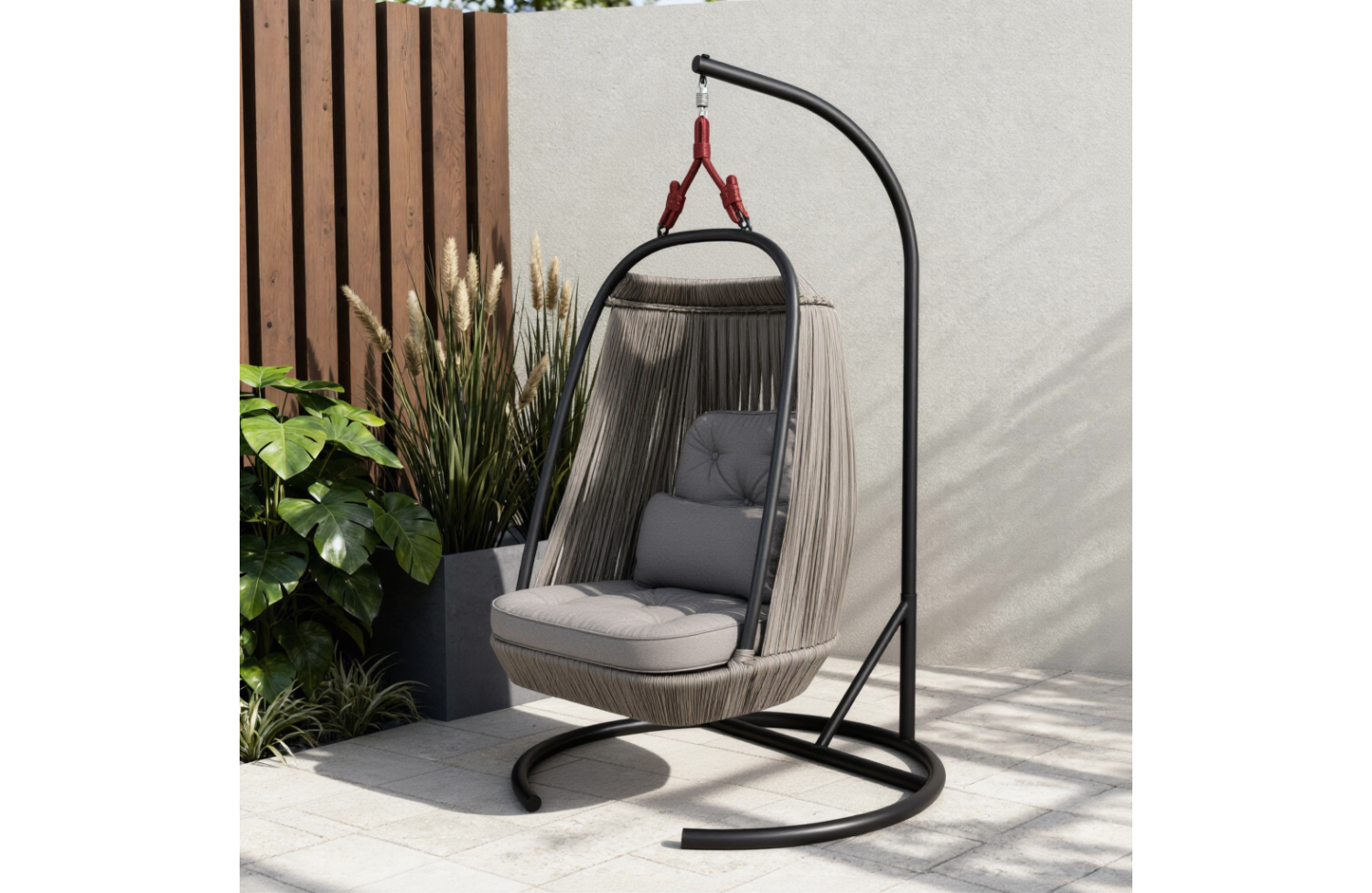 Wisząca huśtawka (z poduszkami) SUNART SUN 84G / ANTHRACITE