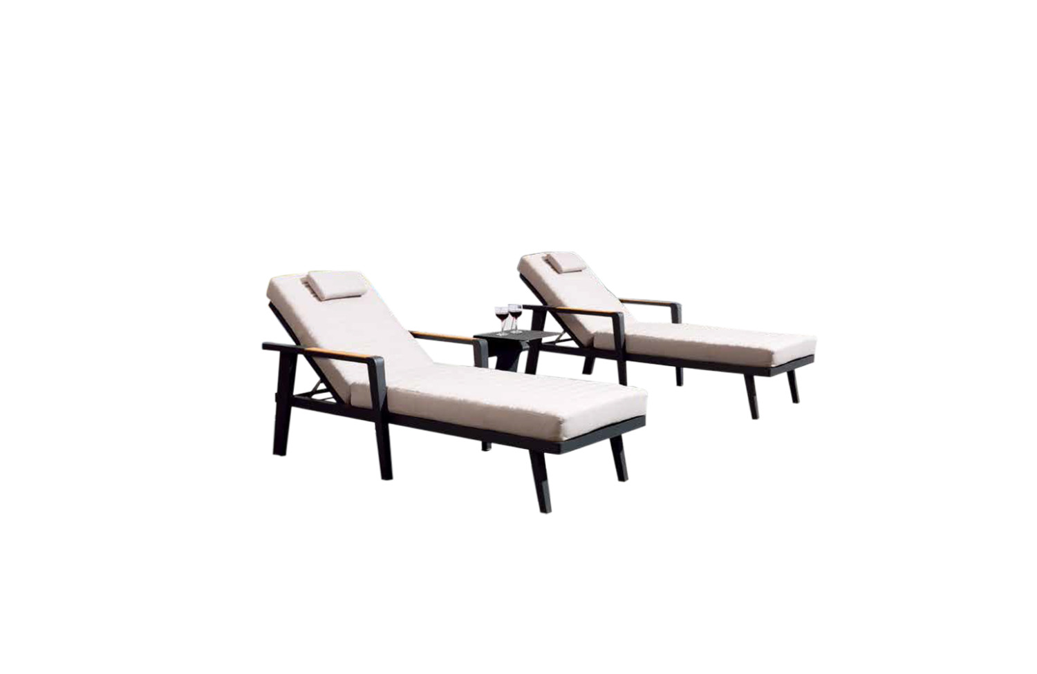 Sunlonger (with cushions) HIGOLD EMOTI 697751 / TAUPE