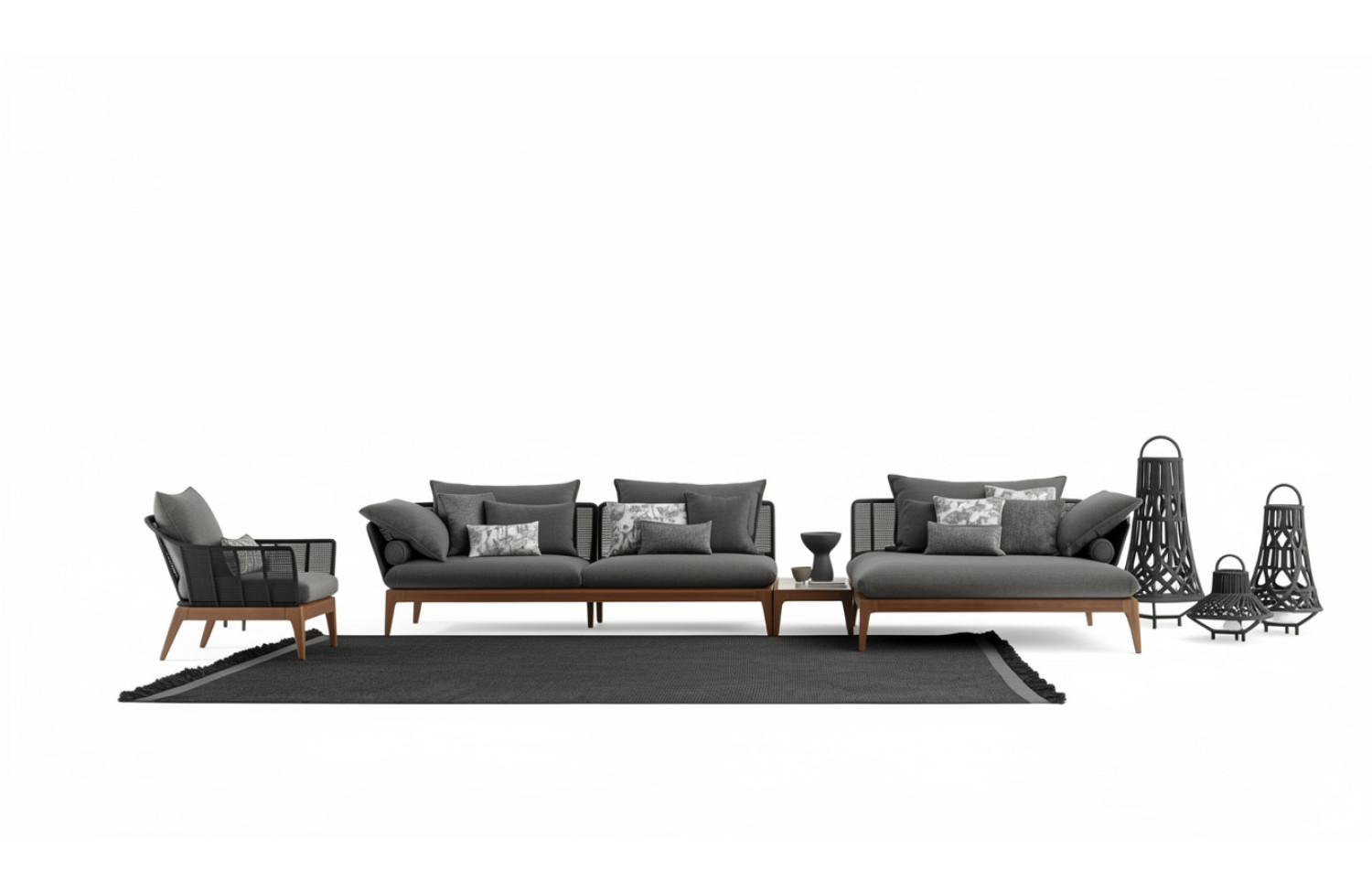 Corner set (with cushions) TALENTI CRUISE TEAK CRULDIVSX / CRULXLDX / CRULPL / CRULTC45