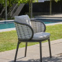 Dining Set (with cushions) APPLE BEE MELVILLE & PINE KEY 72000611 (1 pc) / 72000612 (1 pc) / 72000613 (1 pc) / 72000336 (1 pc) / 72000651 (4 pcs) / BRONZE