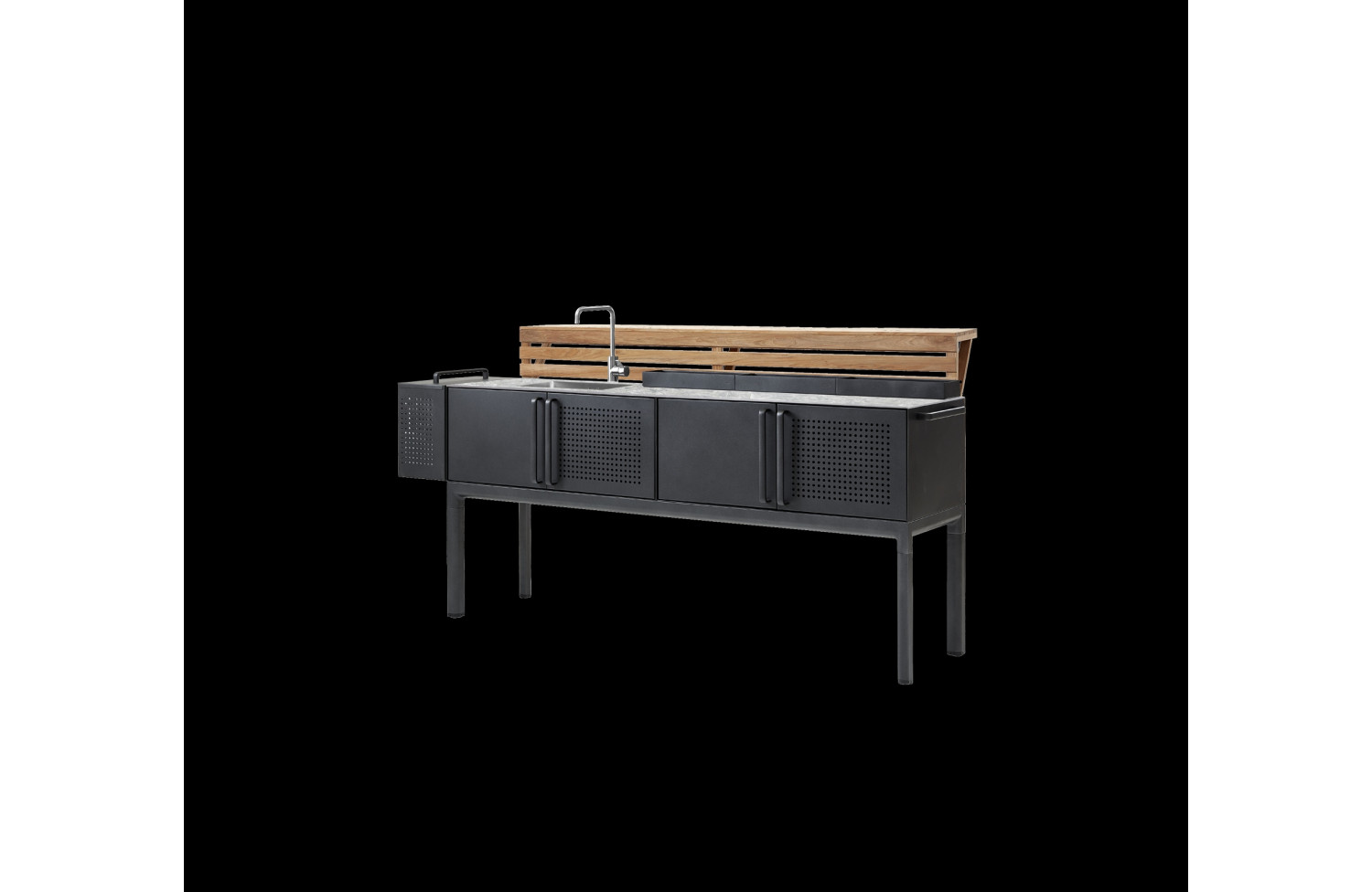 Kuchnia ogrodowa (ściana / zlew i kran) CANE-LINE DROP 3550AL / P3550ST / W3550T / ANTRACITE