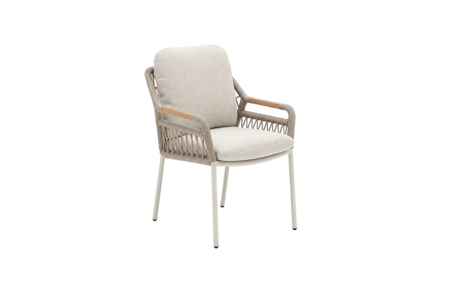 Krzesło z podłokietnikami (z poduszkami) SKANDI SK 56T / TAUPE