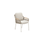Krzesło z podłokietnikami (z poduszkami) SKANDI SK 56T / TAUPE