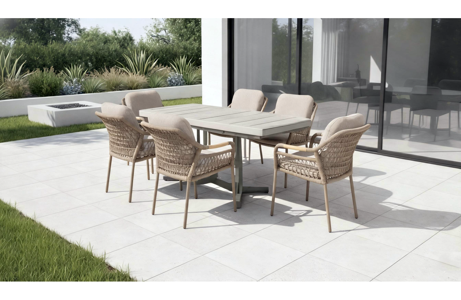 Krzesło z podłokietnikami (z poduszkami) SKANDI SK 56T / TAUPE
