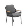 Krzesło z podłokietnikami (z poduszkami) SKANDI SK 56G / ANTHRACITE
