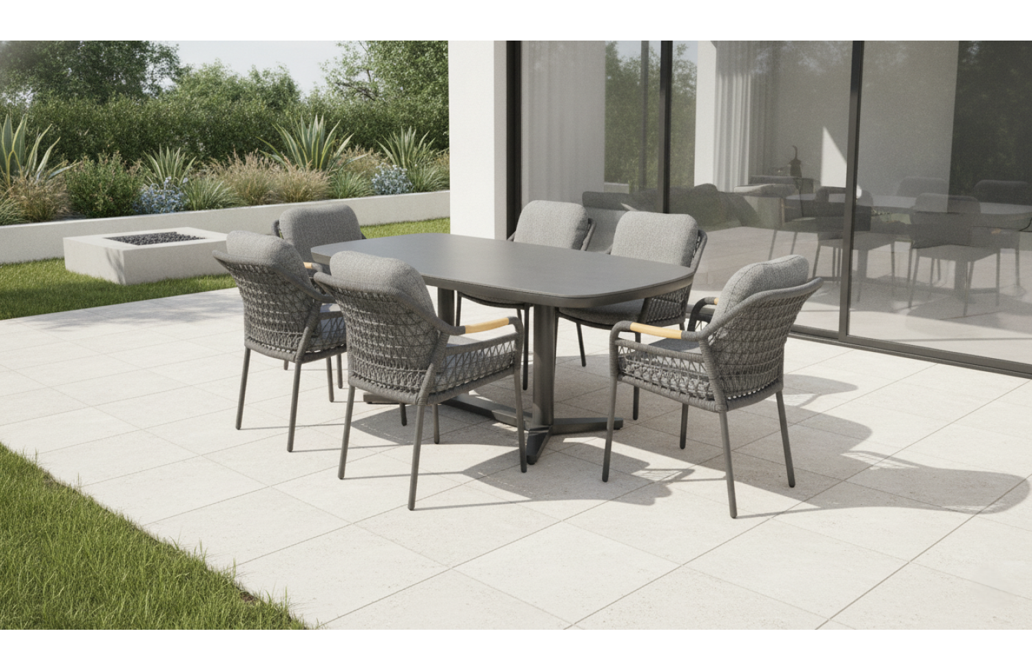 Krzesło z podłokietnikami (z poduszkami) SKANDI SK 56G / ANTHRACITE
