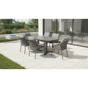 Krzesło z podłokietnikami (z poduszkami) SKANDI SK 56G / ANTHRACITE