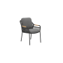 Krzesło z podłokietnikami (z poduszkami) SKANDI SK 56G / ANTHRACITE