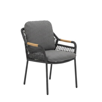 Стілець з підлокітниками (з подушками) SKANDI SK 56G / ANTHRACITE