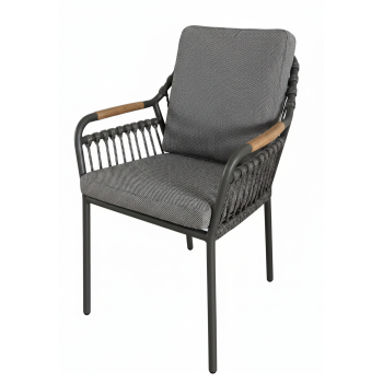 Стілець з підлокітниками (з подушками) SKANDI SK 56G / ANTHRACITE