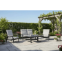 Lounge set (with cushions) SKANDI ROPE SK 06GR (1 pc) / 03GR (2 pcs) / 01G (pc) / ANTHRACITE
