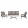 Lounge set (with cushions) SKANDI ROPE SK 02TR (1 pc) / 03TR (2 pcs) / 01T (pc) / TAUPE