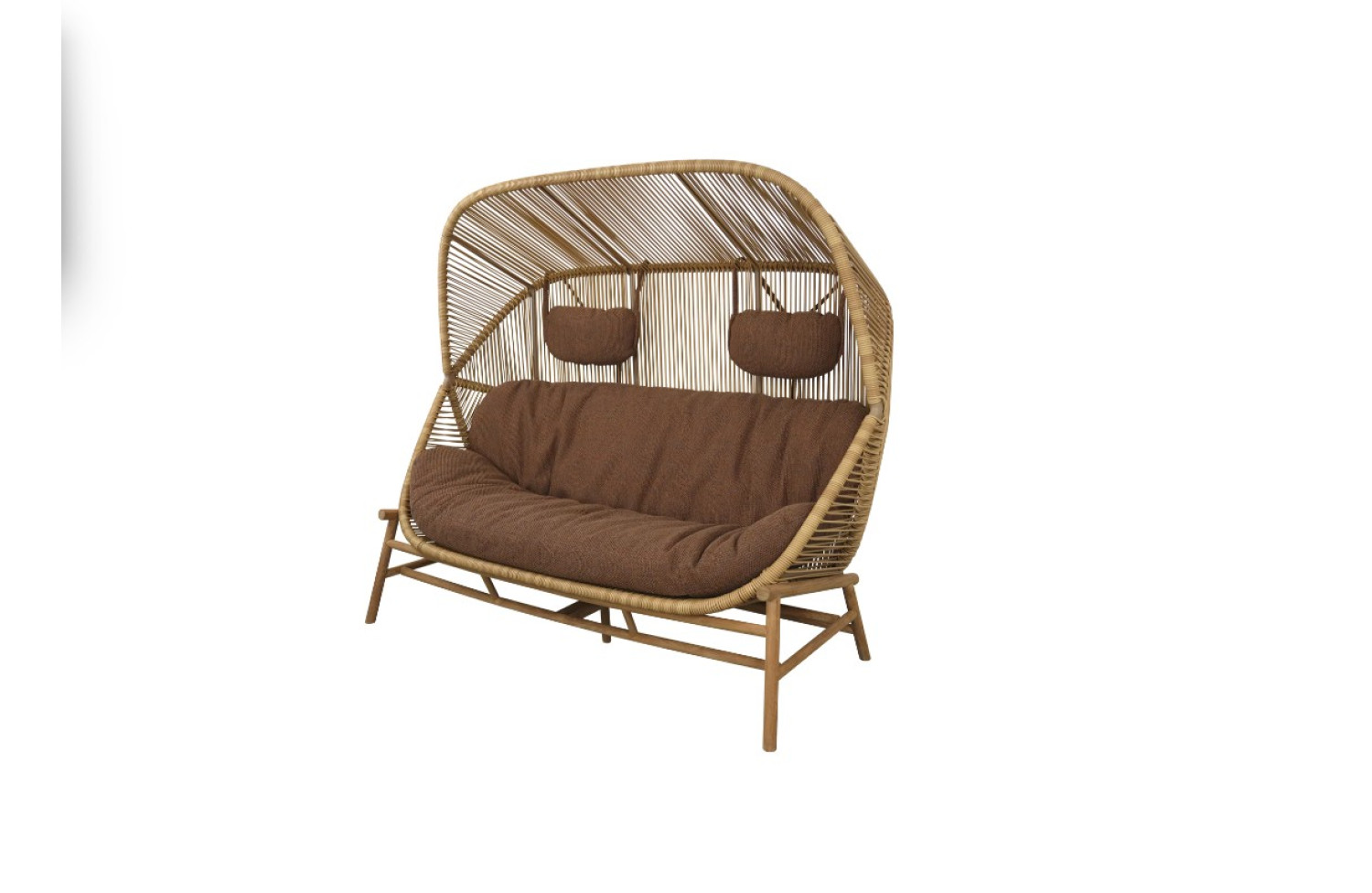2-seater sofa (with cushion) CANE-LINE HIVE 55700U / F55700T / 55700Y151