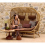 2-seater sofa (with cushion) CANE-LINE HIVE 55700U / F55700T / 55700Y151