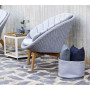 Decorative basket d.50 CANE-LINE 5133ROLG