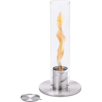 Tabletop fireplace HOFATS SPIN 90 00046 / SILVER