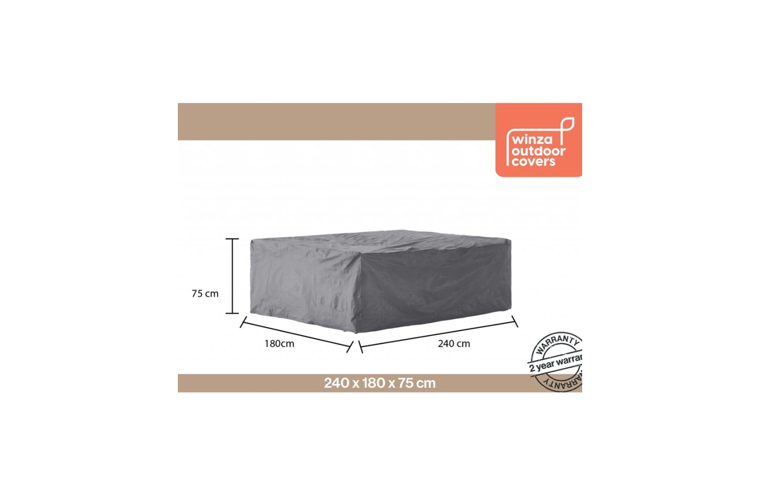 Pokrowiec na komplet mebli / 240*180*h75 WINZA 10875