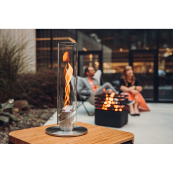 Tabletop fireplace HOFATS SPIN Classic 900 00691 / SILVER