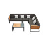 3-Seater sofa (with cushions) HIGOLD NEW YORK 204044 / 20402244 / BLACK