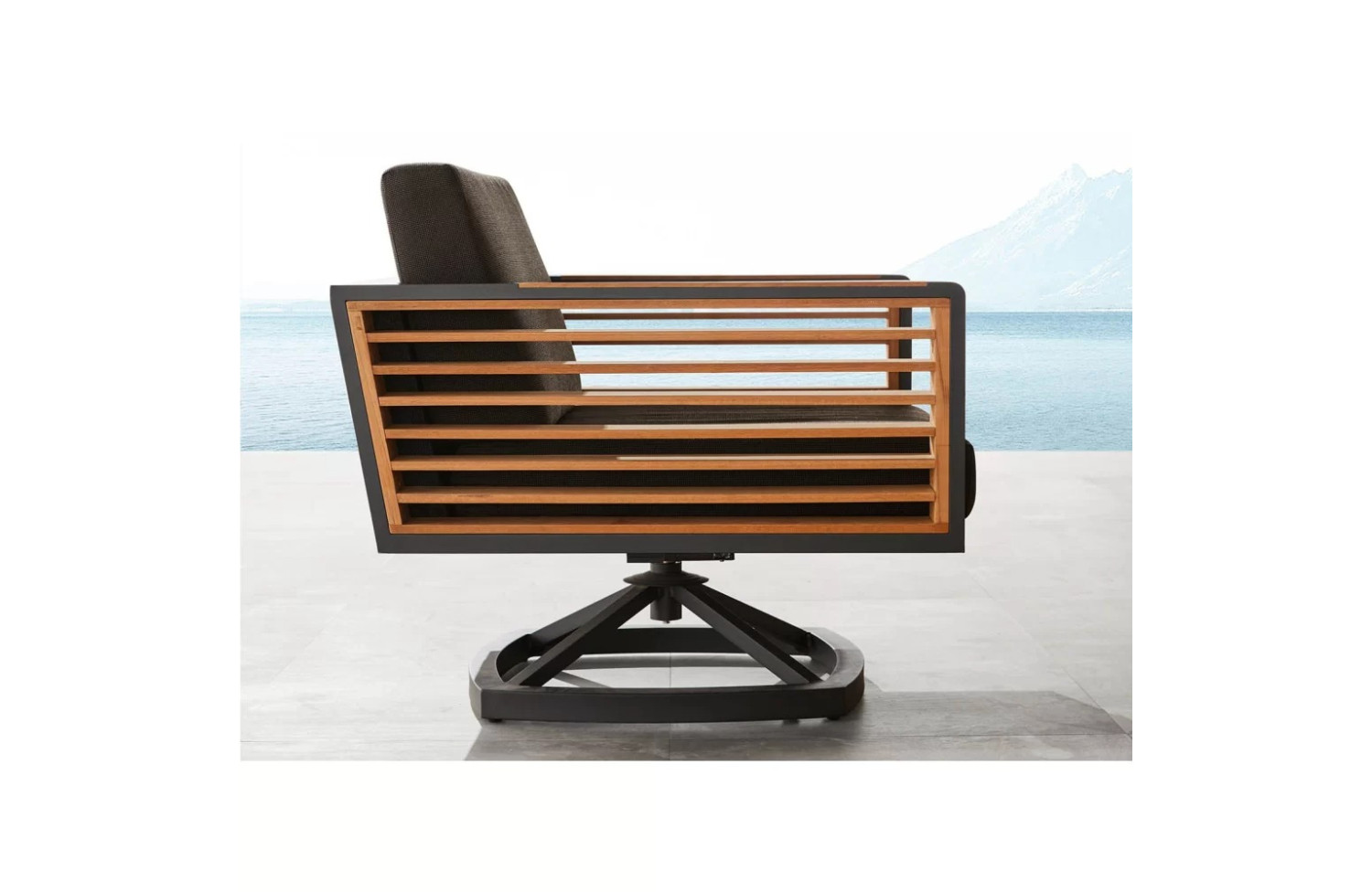 Swivel chair (with cushions) HIGOLD NEW YORK 204025 / 20402925 / BLACK