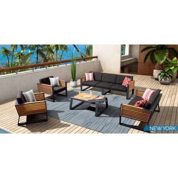 Fotel (z poduszkami) HIGOLD NEW YORK 204024 / 20402024/ BLACK